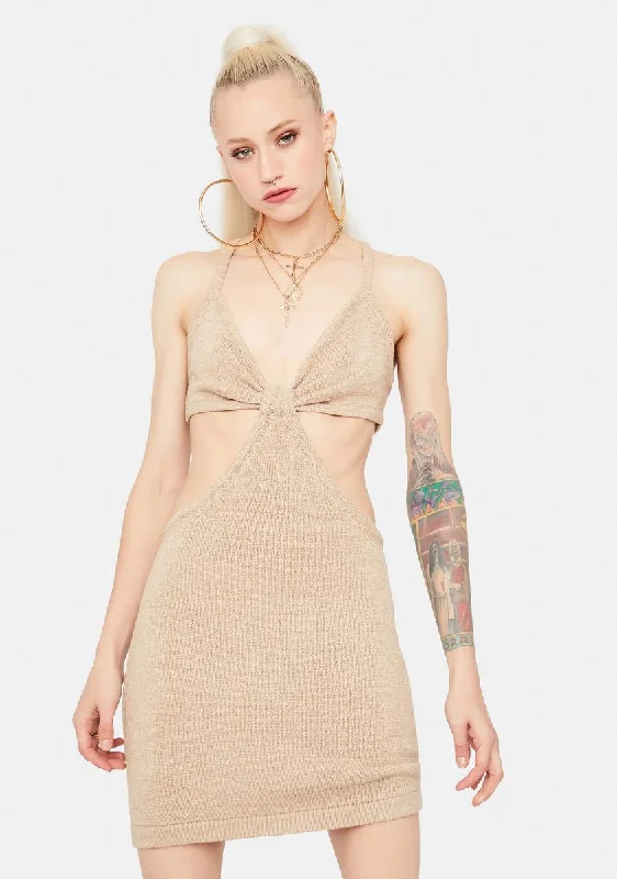 Lost In The Crowd Cut Out Mini Dress