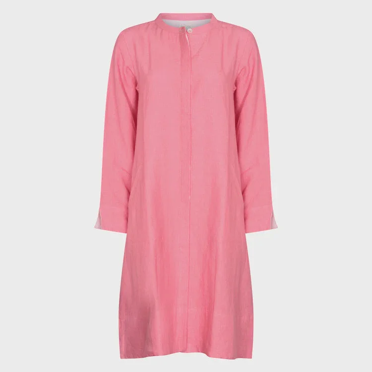 NOLOGO Super mix raspberry linen coat dress